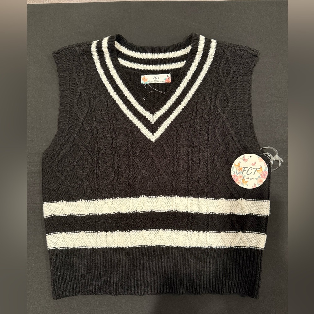 NWT FCT with love women’s sweater vest